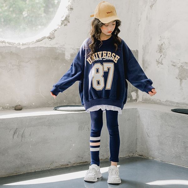 

fr6q0 kid-size sports suit casual color panel liang jian tao children's collocation size matching cuhk girls cartoon internet celebriti
