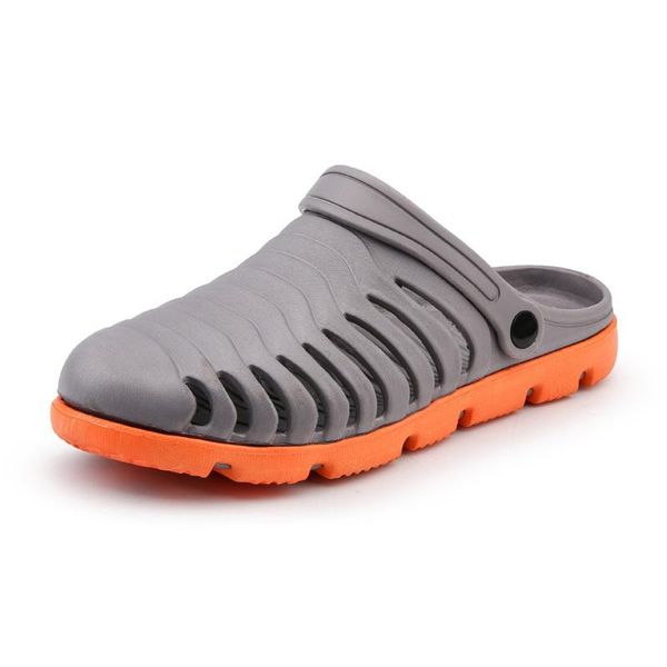 

original summer men water shoes casual summer garden clog classic shoes comfort garden anti slip beach sandals, Black