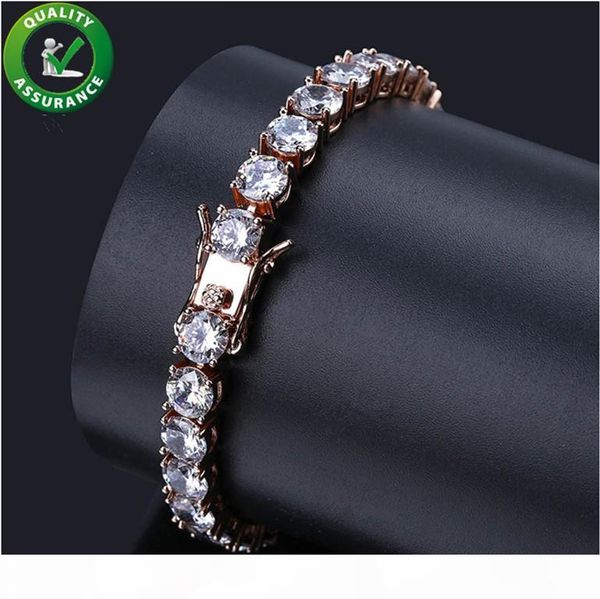 

мужская алмазная теннис браслет iced out цепи micro pave cz hip hop jewelry роскошная отделка браслет 1 ряд золото браслеты ссылка rock, Golden;silver