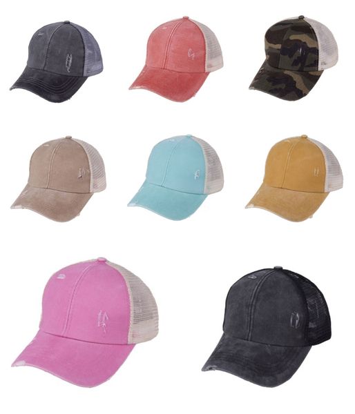 

хвостик бейсболка 7 цветов unisex messy bun шляпы tie dye snapbacks повседневный солнцезащитный козырек открытый hat tie dye бал caps cca122, Blue;gray