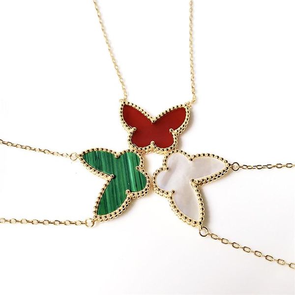 

silver seiko custom 925 sterling silver mini butterfly natural white shell necklace
