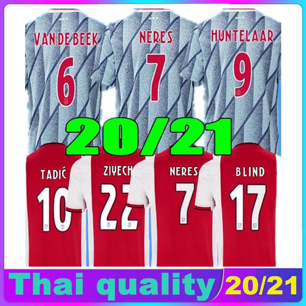 

20 21 ajax away soccer jersey promes alvarez ajax 2020 2021 camiseta de futbo van de beek tadic ziyech football shirt men kids sets uniform, Black;yellow