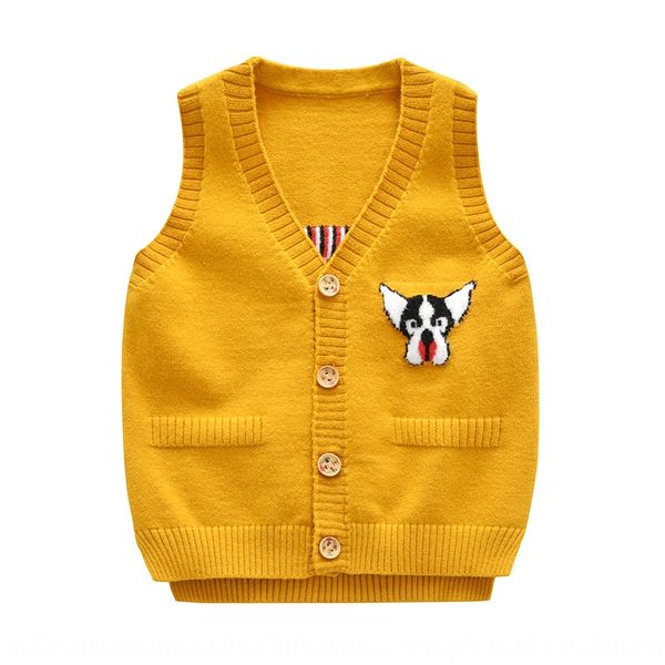 

2020 spring new children's vest vest wool sweater wool sleeveless knitted cardigan children's sweater cored yarn, Blue