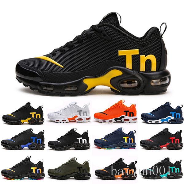 

mercurial tn mens designer running shoes 2019 men casual air cushion dress trainers outdoor hiking jogging sports sneakers us 7-12 t-6f, Black