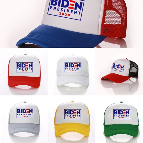 

qusxm joe biden baseball ameria hat 2020 us president election patchwork cap men women trucker hats adjustable mesh outdoor trucker caps, Blue;gray