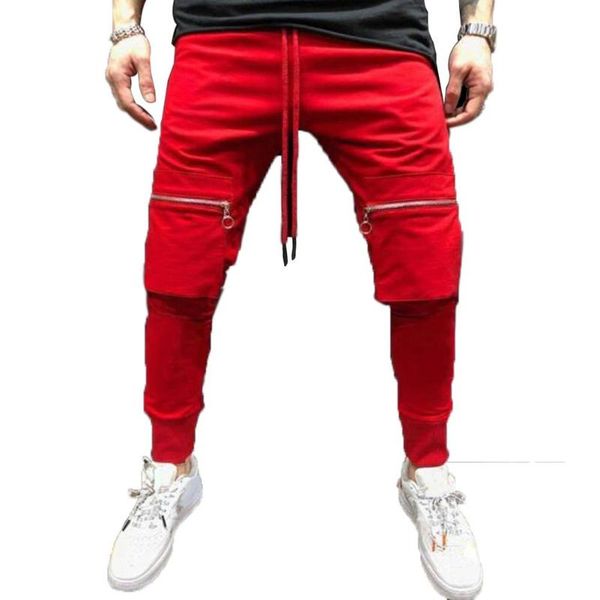 

men solid color big hip hop long pants sports trousers big hip hop long pants sports trousers, Black