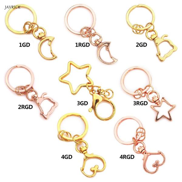 

5 pcs key chains jewelry making diy accessories parts bag charms car keyring key-chain trinket, Silver