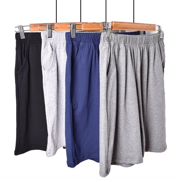 

jxswa men's pajamas short pants home loose plus elastic shorts elastic cotton fat plus size stretch cotton pocket sports five points ru