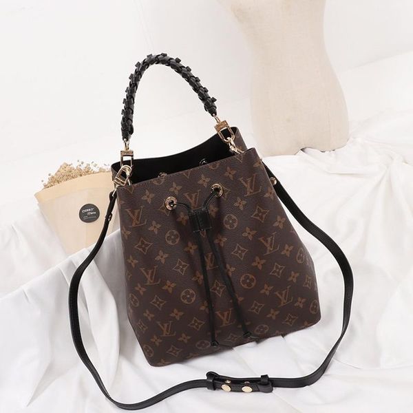 

women bags luxury large capacity crossbody messenger bag fashion leather bucket bag handbag drawstring shoulder bags sale