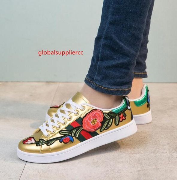 

women triple running sneakers shoes ace embroidered sneaker loafers drivers espadrilles sneakers flats shoes, Black;green