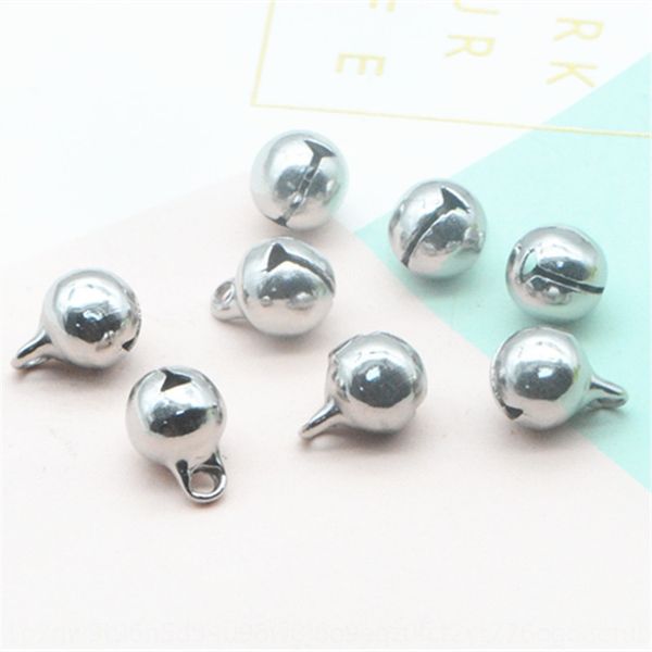

316stainless steel hollow small bell pendant wind chime diy feng ling necklace bracelet small pendant wind bell diy accessories, Silver