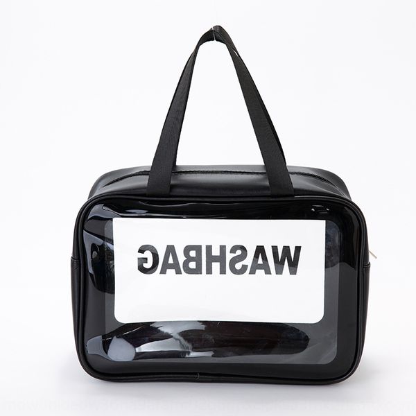

2020 waterproof pu leather pvc storage cosmetic cosmetic material korean women's large capacity travel makeup bag washing storage bag, White