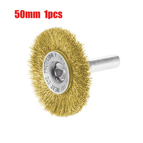 

steel wire wheel brush 2" crimped carbon w/ 1/4" shank for die grinder or drill polishing cleaning paints tools woodworking new
