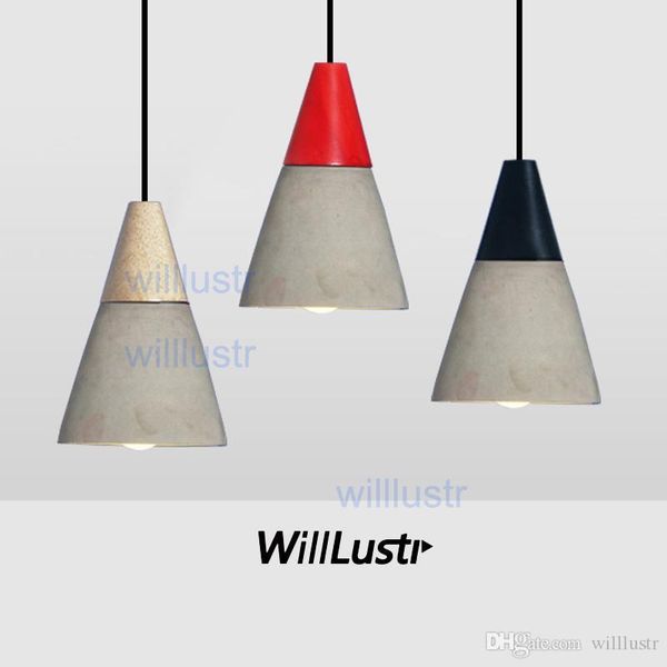 

willlustr wood concrete penwdant light natural cement suspension lamp design nordic hanging lighting dinning room restaurant l cafe bar