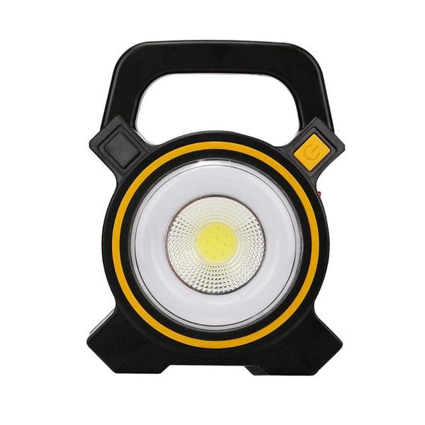 

handheld solar lawn lamp usb rechargeable 10w cob led 2 modes solar emergency work inspection lamp
