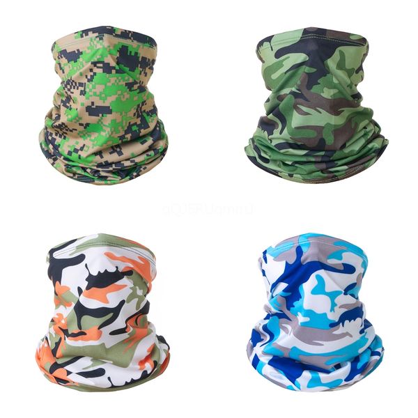 

camouflage hiking scarf head bandana face mask neck snood for outdoor camping cycling camo tube magic seamless scarf #897#377, Black