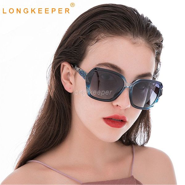 

luxury polarized sunglasses women brand designer vintage oversized sun glasses ladies gradient driving eyewear oculos uv400, White;black