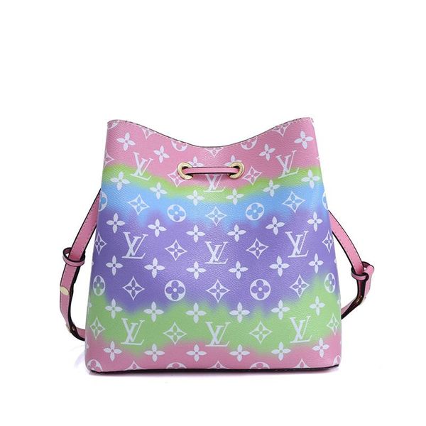 

luxury designer womens leather drawstring bucket bag ladies shoulder bag women classic type crossbody bags sac bandouliÃ¨re