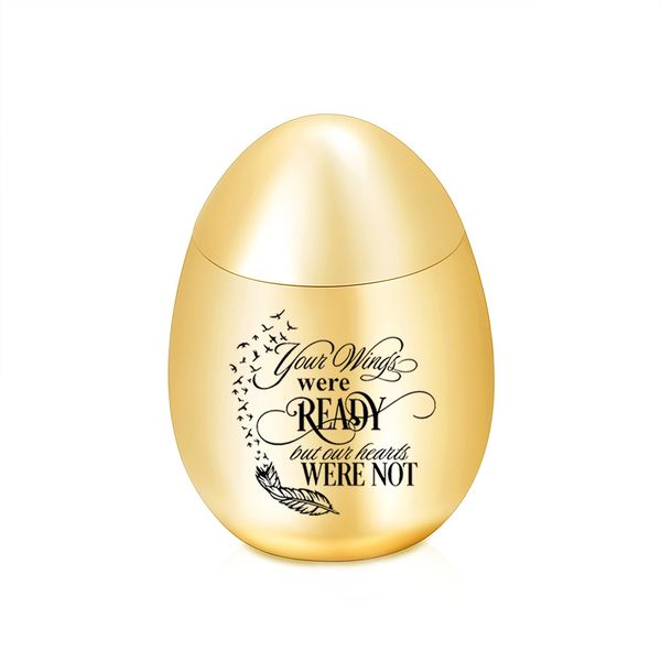 

small keepsake urns for human ashes mini egg cremation urns for ashes stainless steel memorial ashes urn, Silver