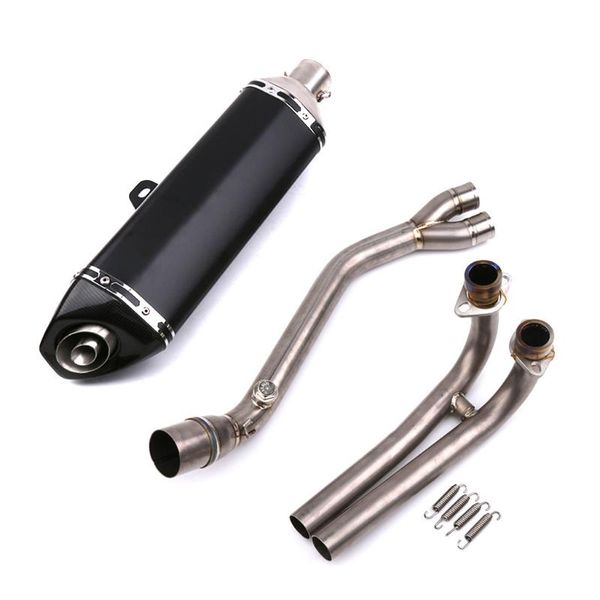 

suitable for tmax530 motorcycle modified titanium alloy exhaust pipe front carbon fiber muffler 13-16