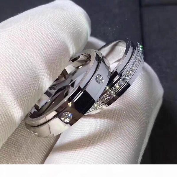 

wholesale luxury designer jewelry mens women rings rose gold silver stainless steel fashion bands mens half full diamond ring jewelry