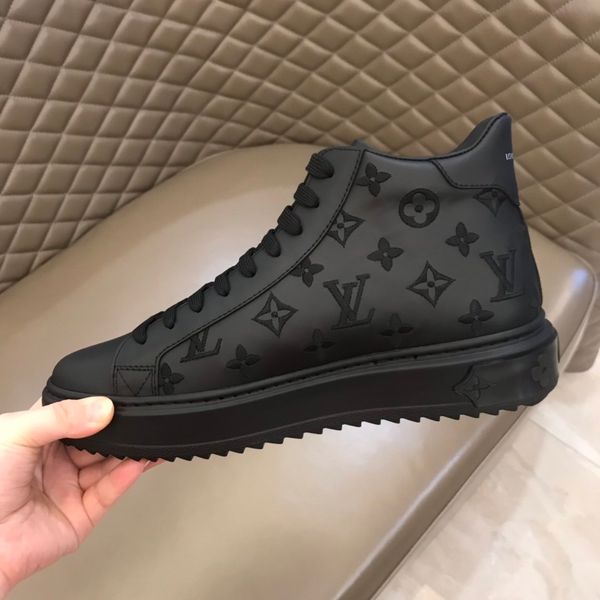 

new5 casual men's shoes fashion all-match sports shoes outdoor comfortable high running shoes original box packaging, Black