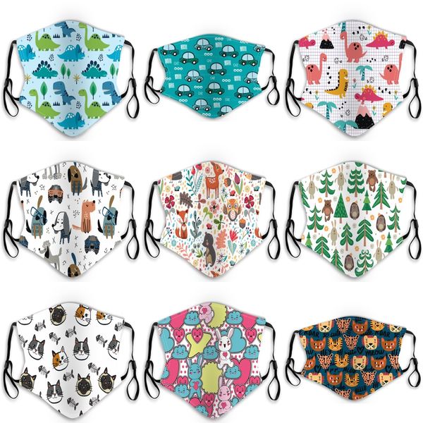 

5 layers kids face masks children cartoon mask with breather valve active carbon filter anti-dust protective pm2.5 anti dust mask#522