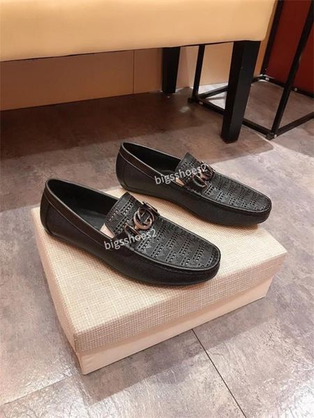 

peas shoes personality colorful men pointed toe men dress shoes genuine leather luxury wedding shoes party men's classic loafers hy2006, Black