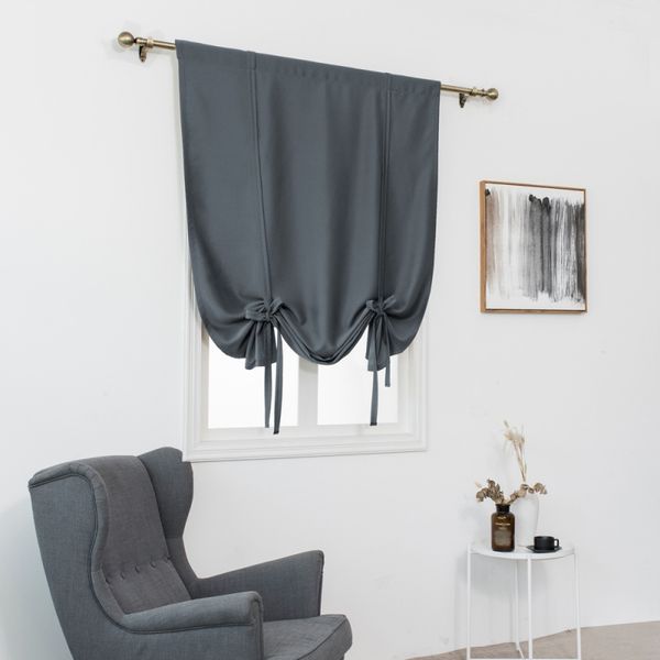 

120x120cm high precision coffee color curtain double-sided matte high shading polyester solid color roman home curtain supplies