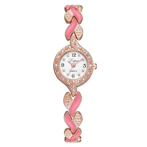 

fashion alloy metal stones crystal bracelet watches wholesale women ladies female diamond dress petal gift quartz wrist watches, Slivery;brown