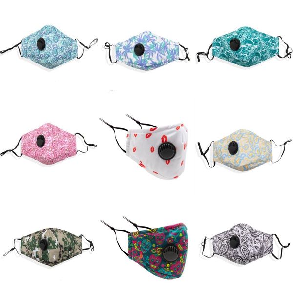 

washable face mask anti-dust reusable pink masks black pm2.5 breathing valve masks with 2 carbon filter protective cotton designer masks#627