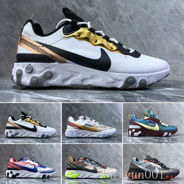 

2019 react element 87 55 running shoes for men women white black royal tint desert sand designer breathable sports sneaker size 36-45 t-6fr