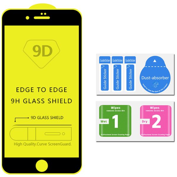

for iphone 11 xr x xs max 8 7 6 se2020 tempered glass screen protector [edge-to-edge cover] fully protected durable tempered glass