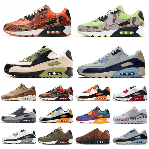 

горячий открытый классический 90 мужчин женщин кроссовки lahar побег reverse duck orange camo total obsidian volt мужские спортивные тренеры