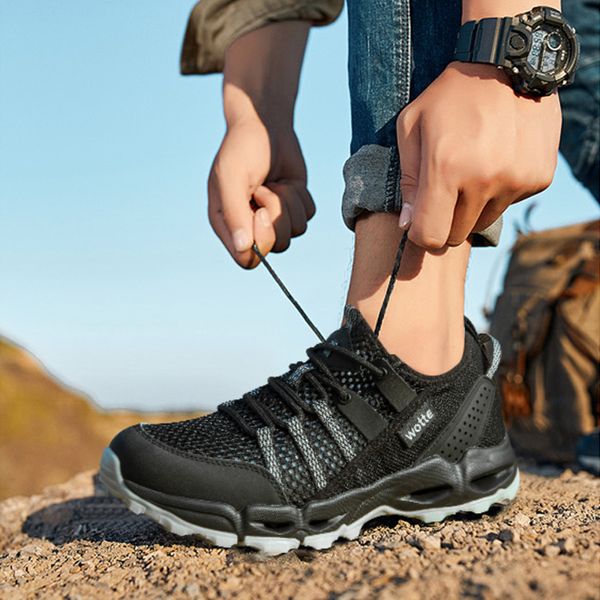

new men outdoor hiking shoes women climbing trekking shoes uniesx climbing walking sneskers sport hunting athletic