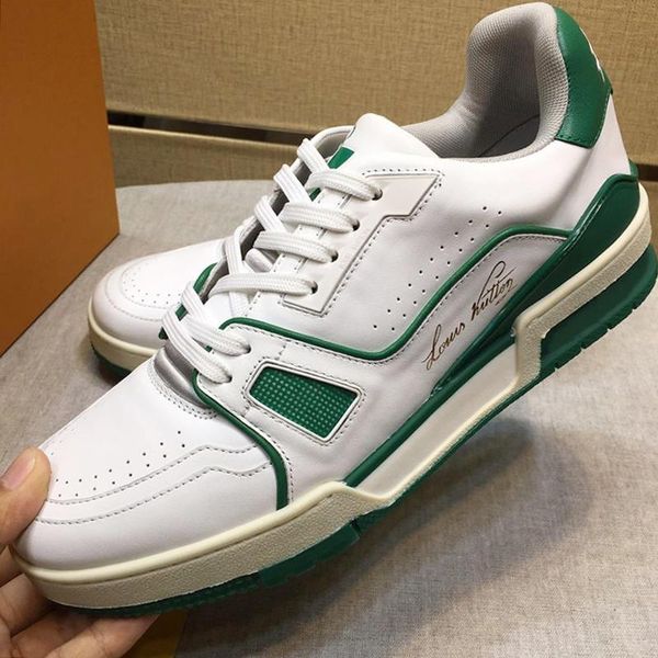 

new arrival trainer sneaker men 's shoes lightweight autumn and winter luxury lace -up shoes fashion classic soft footwears sports sho, Black