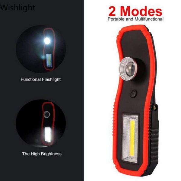 

portable lanterns emergency lights rechargeable led outdoor magnetic camping work light lantern hanging hook torch lamp