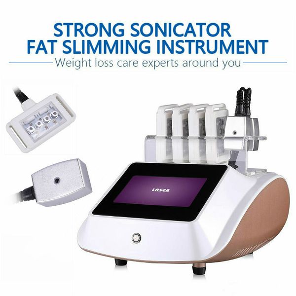

6 pads high power diode lipo laser fat burning zerona laser fat loss cold laser therapy device, Black