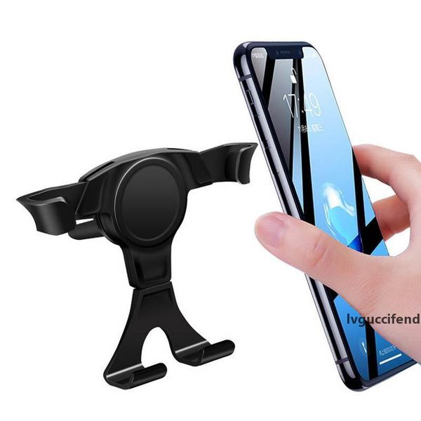 

universal gravity car phone holder for mobile phone in car air vent mount stand for samsung support car holder