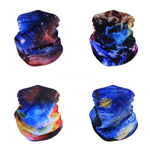 

8g8xk magic hat fashion style scarf face mask outdoor windproof sunscreen scarf multiple collars seamless cycling#479, Black