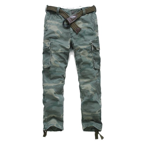 

moruancle men's casual camouflage cargo pants with pockets style camo tactical trousers workwear pants straight fit, Black