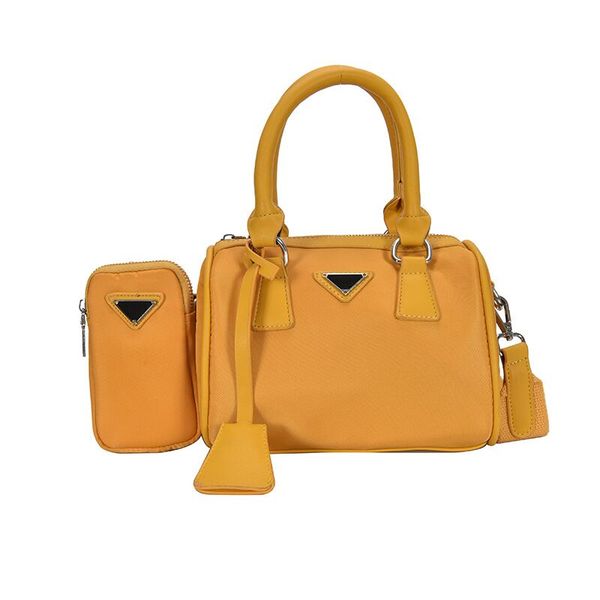 

leather luggage 2020 new waterproof nylon cloth women's bag solid color portable pillow bag one-shoulder hand bag canvas