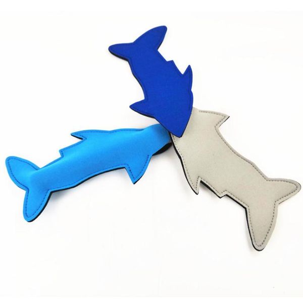 Hot New Shark Neoprene Popsicle Holder Fish Ice Pop Sleeves Freezer Blanks Kids Summer Birthday Party Favors SN4495