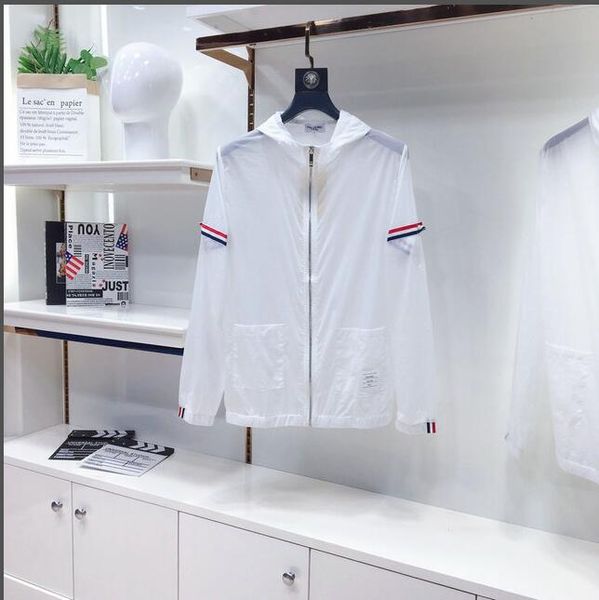 

wholesale- jackets hooded rain coat water-proof sun protection trench casual fashion men clothing sun-proof clothing size m-xxl, Black;brown