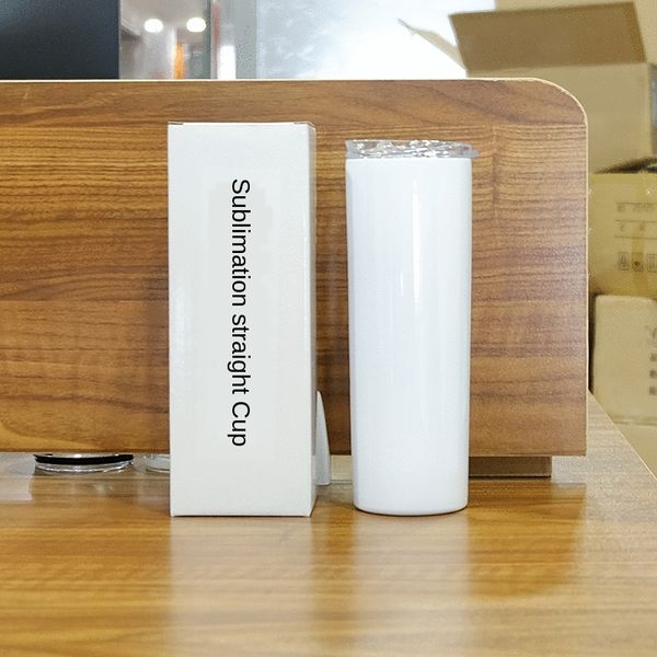 

thermal sublimation straight 20oz30oz blank coated stainless steel gift coffee cup 304 coffee straw straw cup
