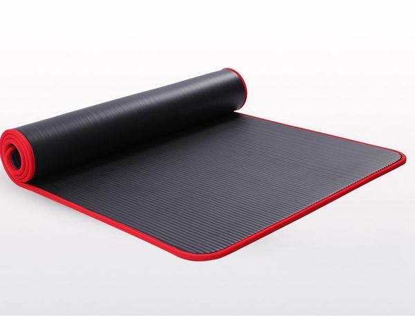 

10mm extra thick yoga mats for fitness environmental tasteless pilates gym exercise pads with bandage