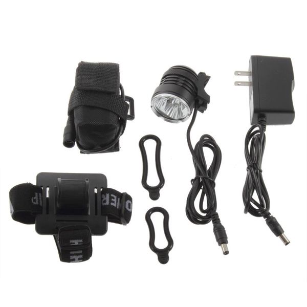 

8.4v waterproof outdoor bicycle light head light 3 bulb t6 led