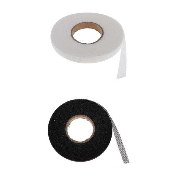 

2 rolls 54 yards adhesive hemming tape iron on sewing fabric fusing tape 1cm, Black