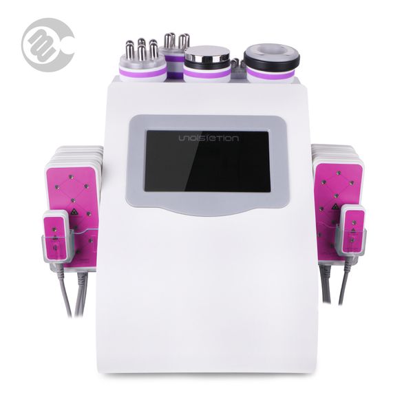 

super 6in1 cavitation rf mychway supply equipment tripolar radio frequency 650nm 5mw laser body shape slimming machine