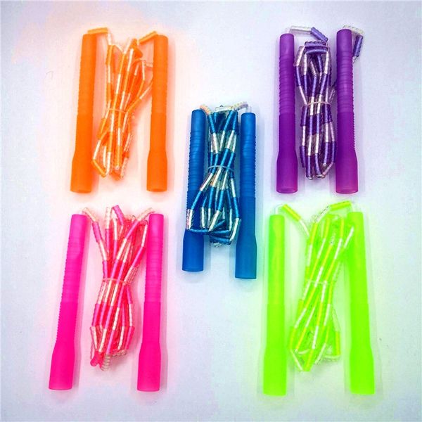 

i0srw primary school student festival rope skipping without knot protection pupils crystal spinning ball bars enviro rope skipping non-joint